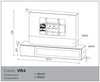 Vr4 Verona Tv Entertainment System Made In Italy Model VGMUVR4-ANM