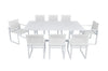Renava Wake Modern White Outdoor Dining Table Model VGGEMONTALK-CH-WHT-1