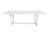 Renava Wake & Kayak Modern Outdoor Off White Dining Table Set Model VGGE-WAKE-KAYAK-DT-SET-WHT
