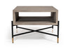 Modrest Walker Modern Concrete & Metal Coffee Table Model VGLBROKY-CF63