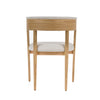 Modrest Vegas Modern Cream Fabric & Natural Oak Dining Chair (Set Of 2) Model VGME121259-CRM-DC