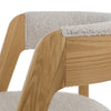 Modrest Vegas Modern Cream Fabric & Natural Oak Dining Chair (Set Of 2) Model VGME121259-CRM-DC