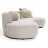 Divani Casa Weldon Modern Grey Fabric Curved Sectional Model VGOD-ZW-24024-GRY