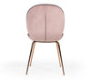 Modrest Wendy Modern Pink Velvet & Rosegold Dining Chair (Set Of 2) Model VGHR3393-PNK