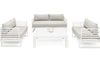 Renava Wharf Outdoor Light Grey And White Sofa Set Model VGGES0273SA-WHT-SET