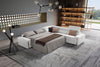 Lamod Italia Bogart Italian Modern White Leather Sectional Sofa Bed With Recliner Model VGNT-BOGART-WHT