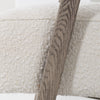 Modrest Wilber Modern Off White Fabric & Grey Wood Accent Chair Model VGVC-S2305A-WHT