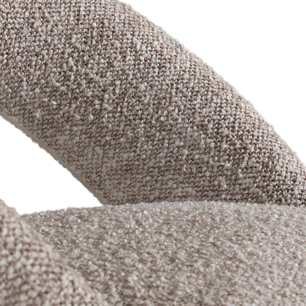 Wiles Modern Grey Fabric Swivel Dining Chair