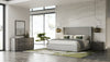 Queen Modrest Byrne & Asus Modern Grey Fabric & Elm Grey 4 Piece Bedroom Set Model VGEVVG713-GRY-4PC-Q