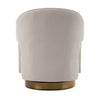 Modrest Worley Modern Beige Fabric & Gold Swivel Accent Chair Model VGRH-RHS-AC-556-BGE