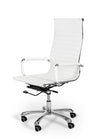 Scroll Modern White Eco Leather Office Chair Model VGLEXY100-WHT
