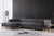 Divani Casa Willa Modern Grey Fabric Left Facing Sectional Sofa Model VG2T-Y-0687B-GRY