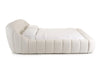 Divani Casa Yolonda Modern Off White Fabric Bed Model VGEV-A127-BED-OFFWHT