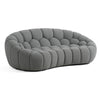 Divani Casa Yolonda Modern Curved Light Grey Fabric Loveseat Model VGEV2126C-LOVE-C-07