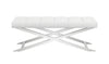 Modrest Xane Contemporary White Vegan Leather Bench Model VGGAGA-8648BE-WHT-BENCH