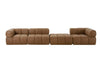 Divani Casa Everest Modern Brown Leather Ottoman Model VGOD-ZW-23118-OTT