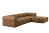 Divani Casa Everest Modern Brown Leather Modular Corner Sectional Seat Model VGOD-ZW-23118-CNR
