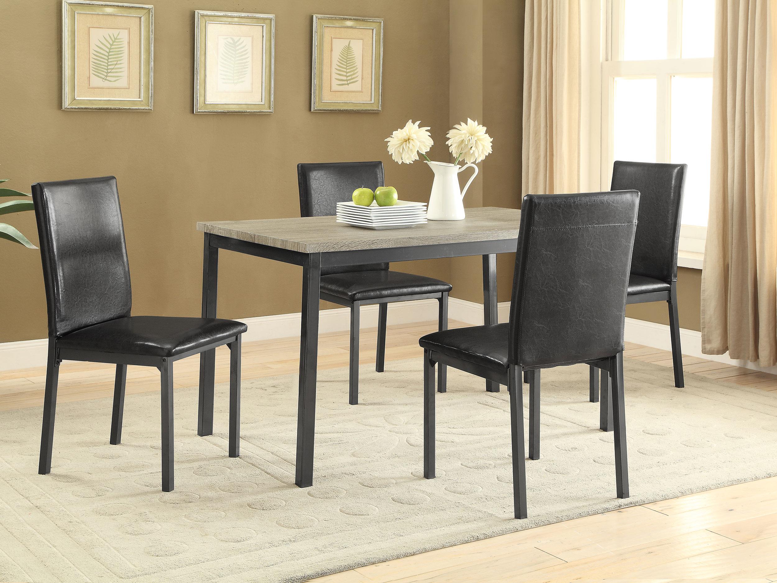 Coaster Garza Transitional Grey Dining Table Model 100611-S5