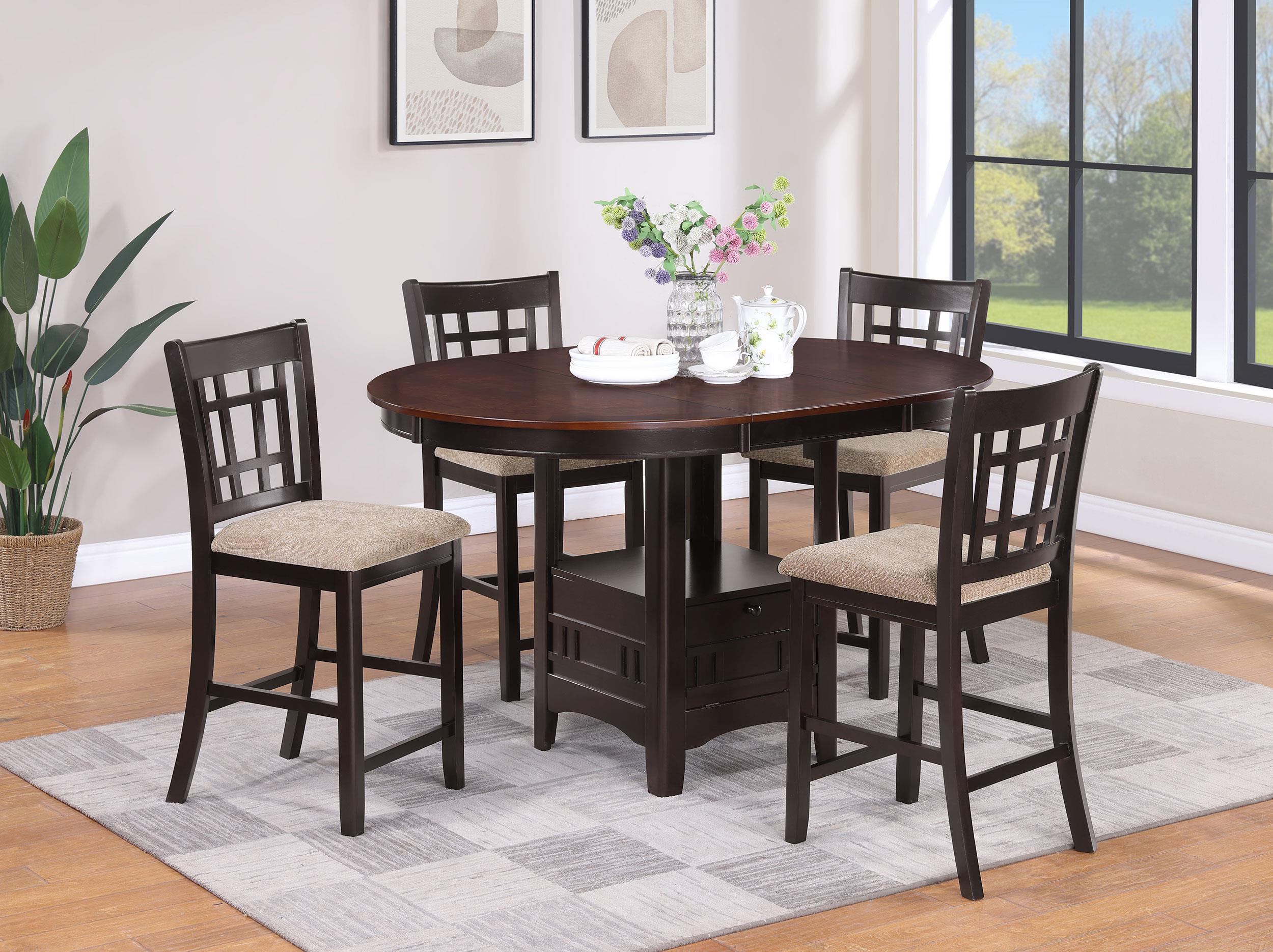 Coaster Lavon Transitional Counter Height Dining Table Model 105278-S5