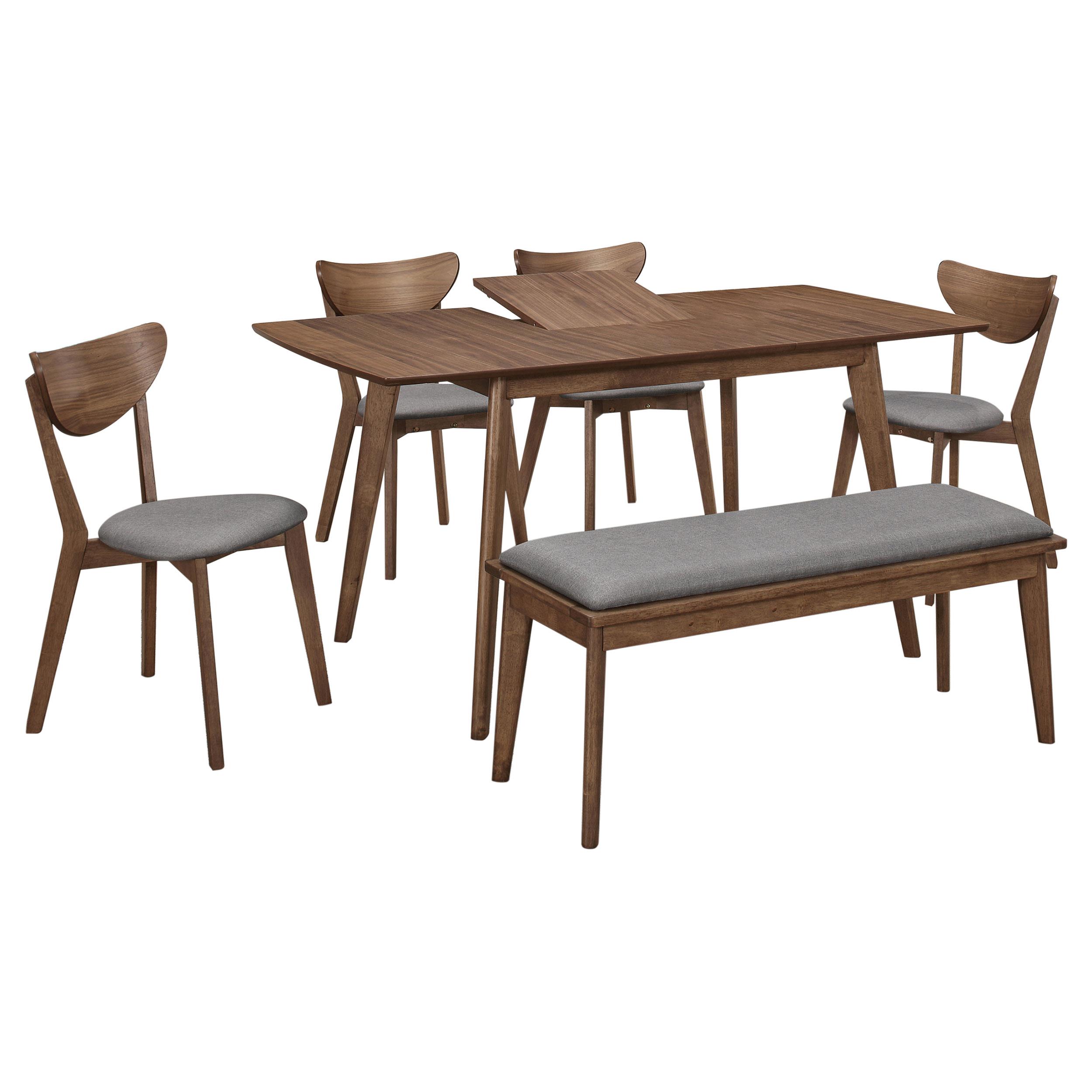 Coaster Alfredo Mid-Century Modern Dining Table Model 108080-S6