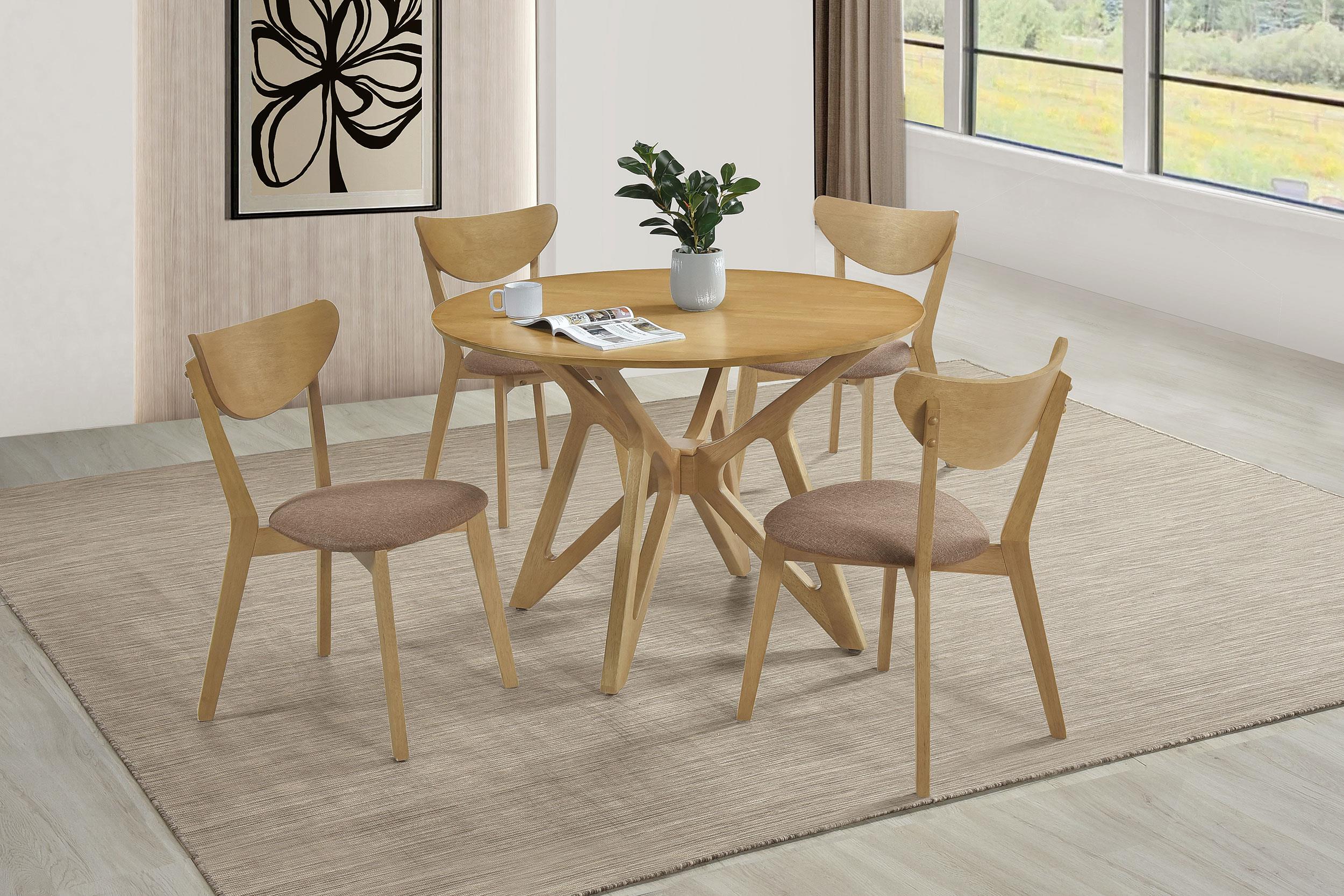 Coaster Elowen Mid-Century Modern Dining Table Model 108440-S5