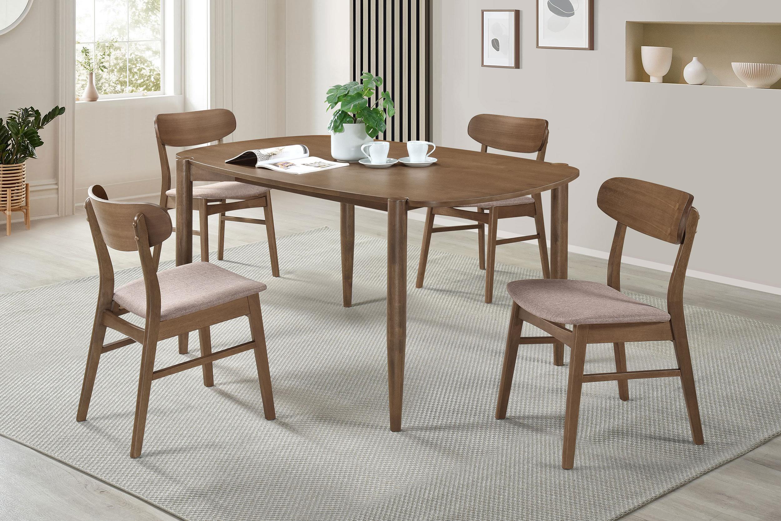 Coaster Dortch Mid-Century Modern Dining Table Model 108461-S5