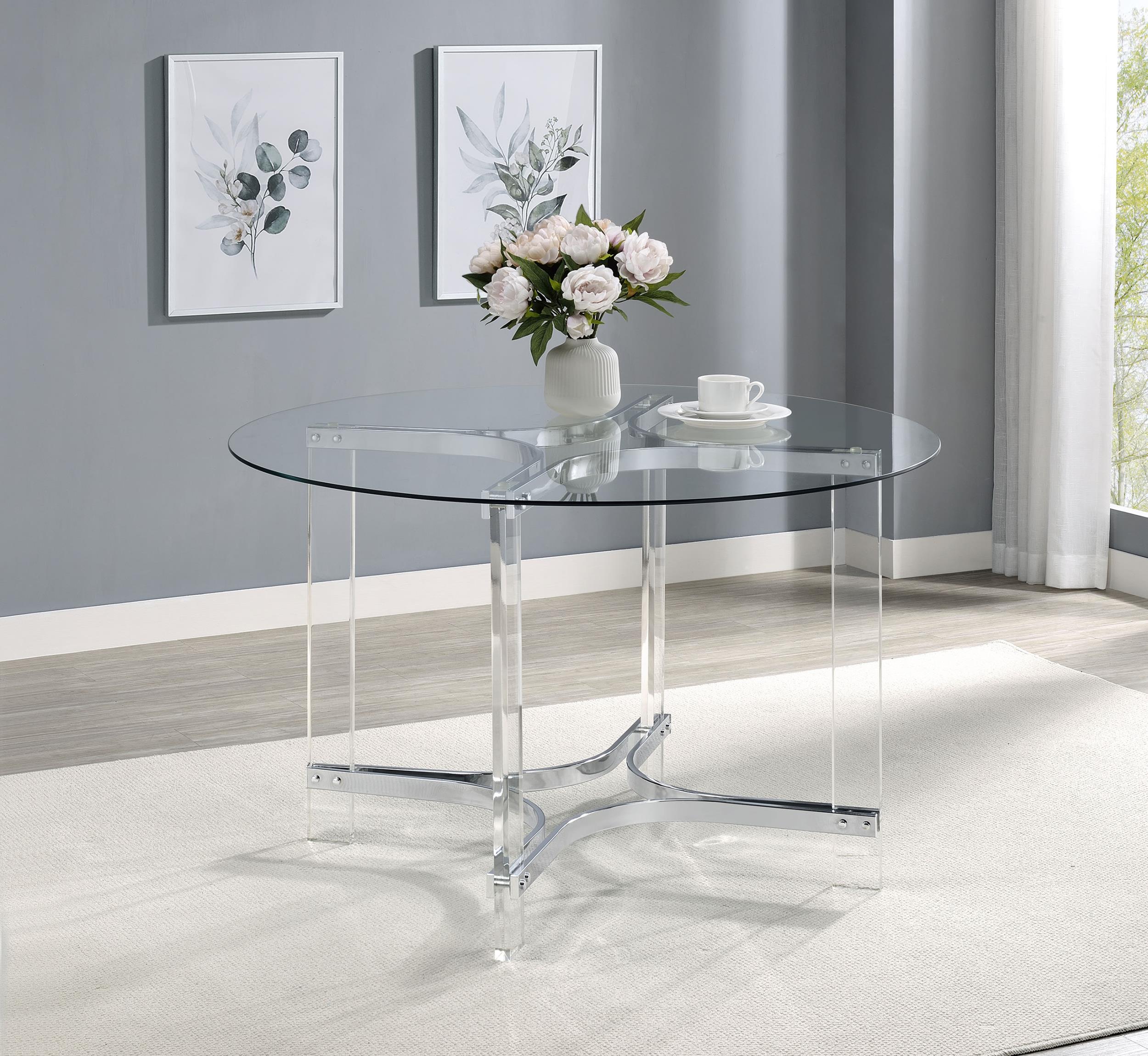 Coaster Keeling Contemporary Dining Table Model 108501