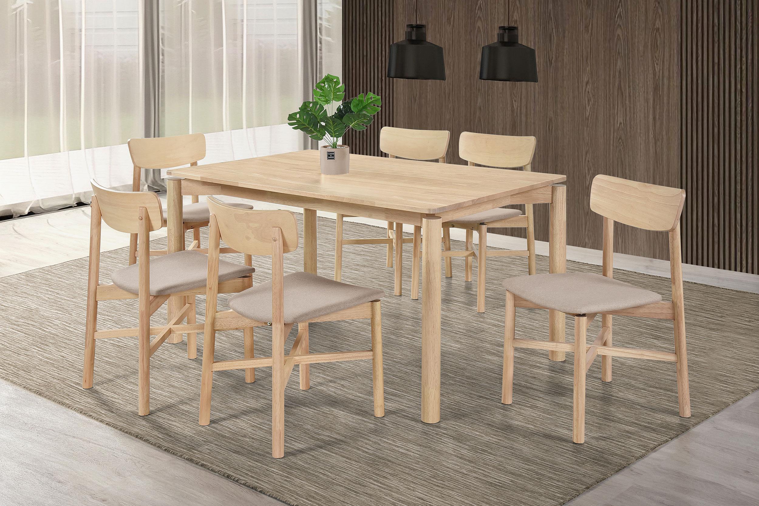 Coaster Parkridge Mid-Century Modern Dining Table Model 108551-S7