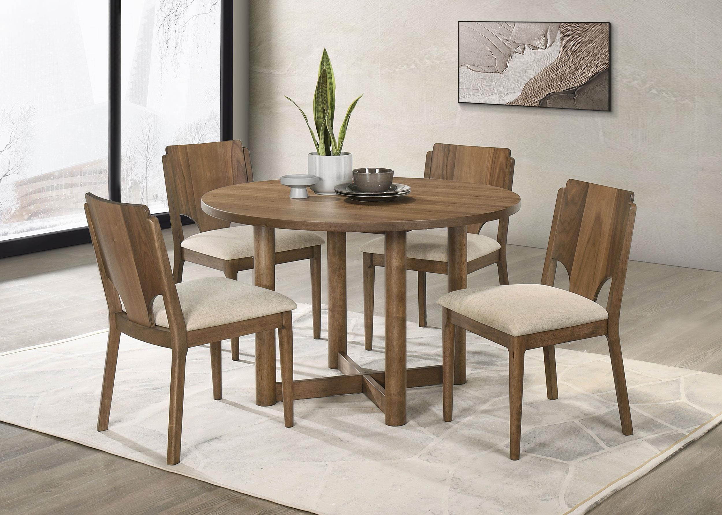 Coaster Crestmore Mid-Century Modern Dining Table Model 108570-S5
