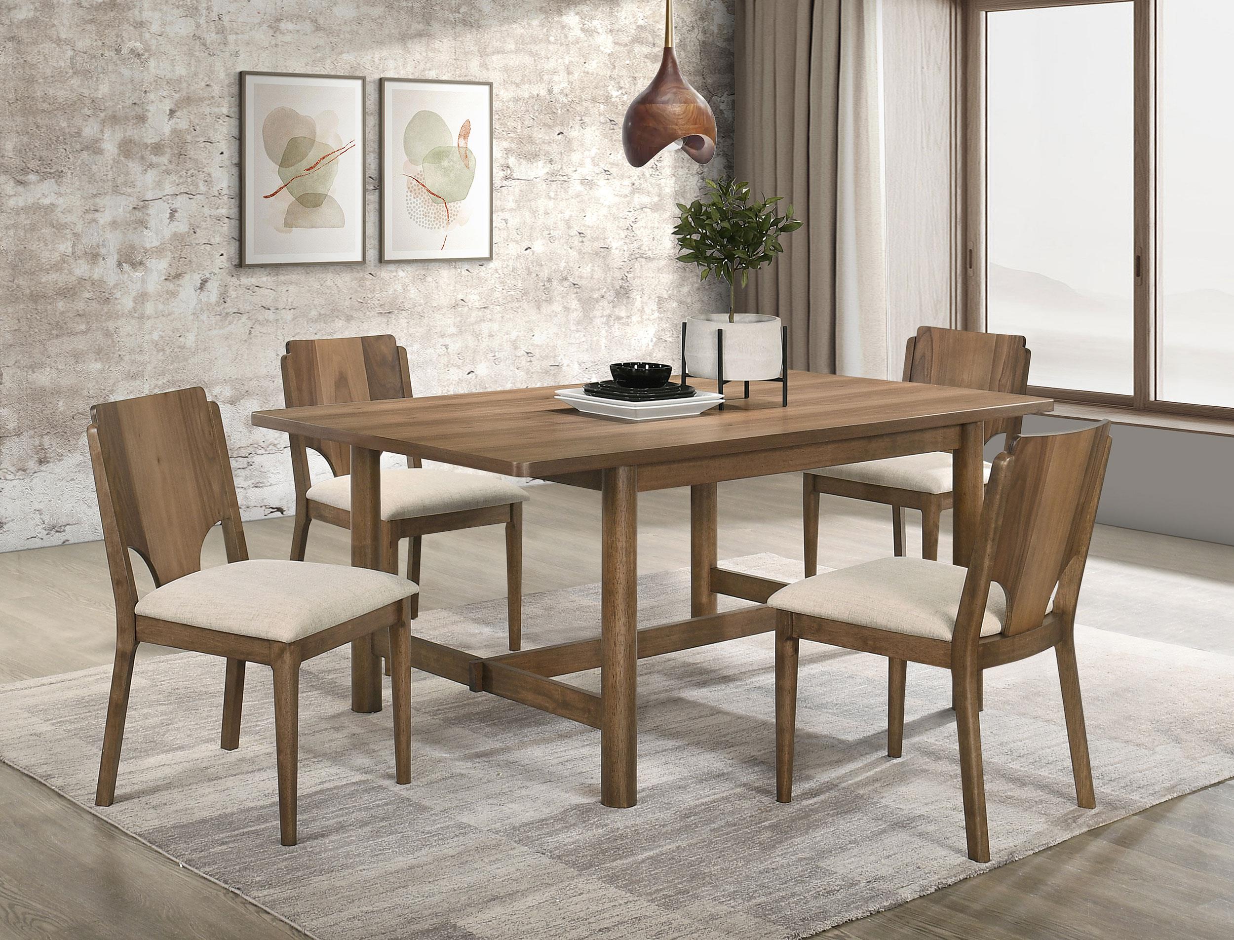 Coaster Crestmore Mid-Century Modern Dining Table Model 108571-S5