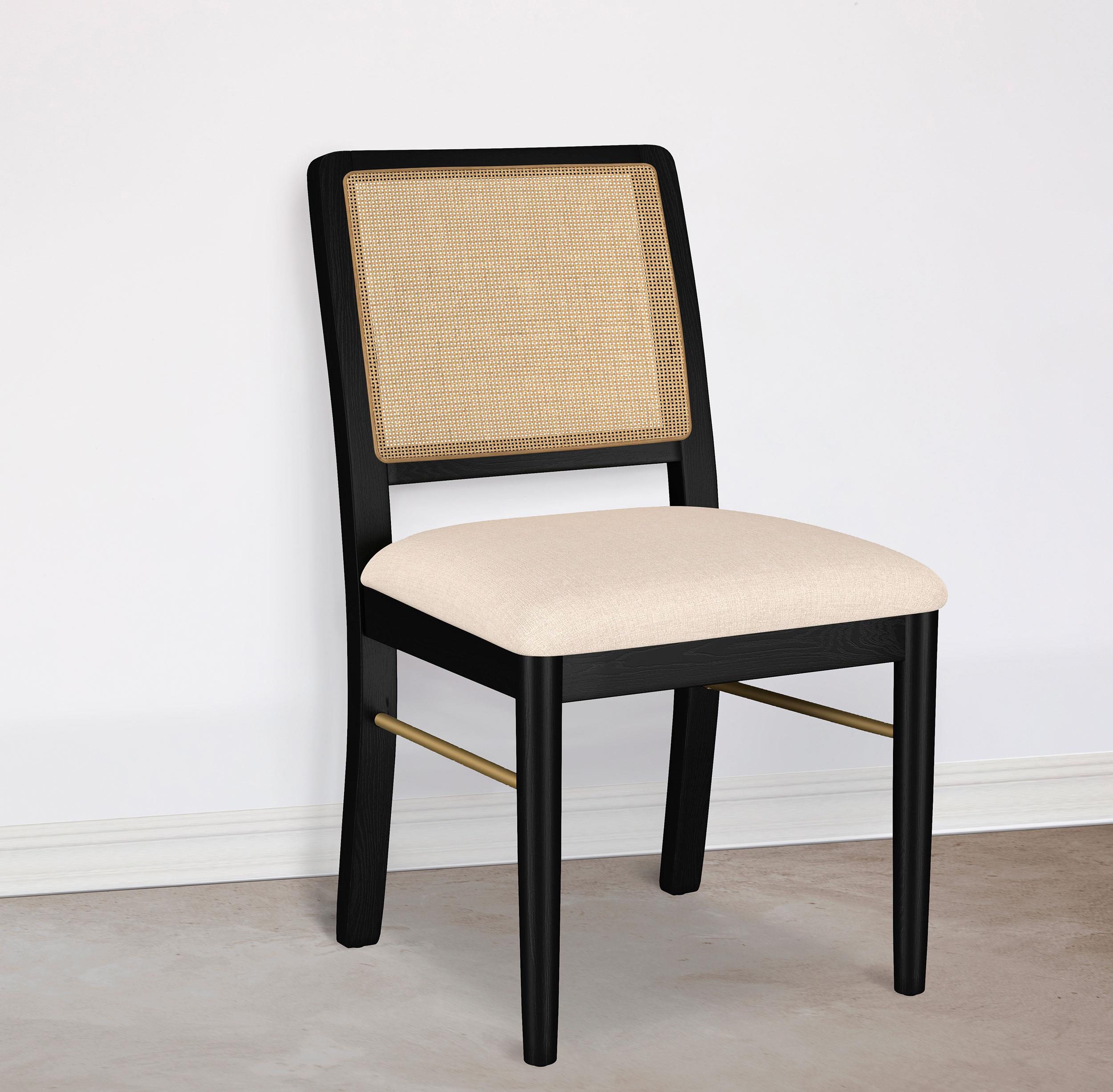 Coaster Arini Coastal Natural Side Chair Model 108932Blk