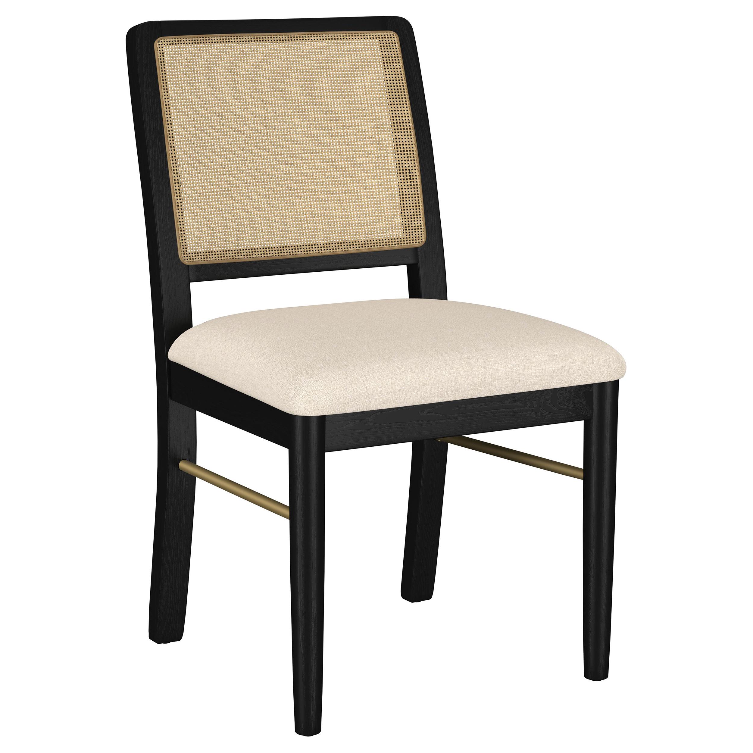 Coaster Arini Coastal Natural Side Chair Model 108932Blk