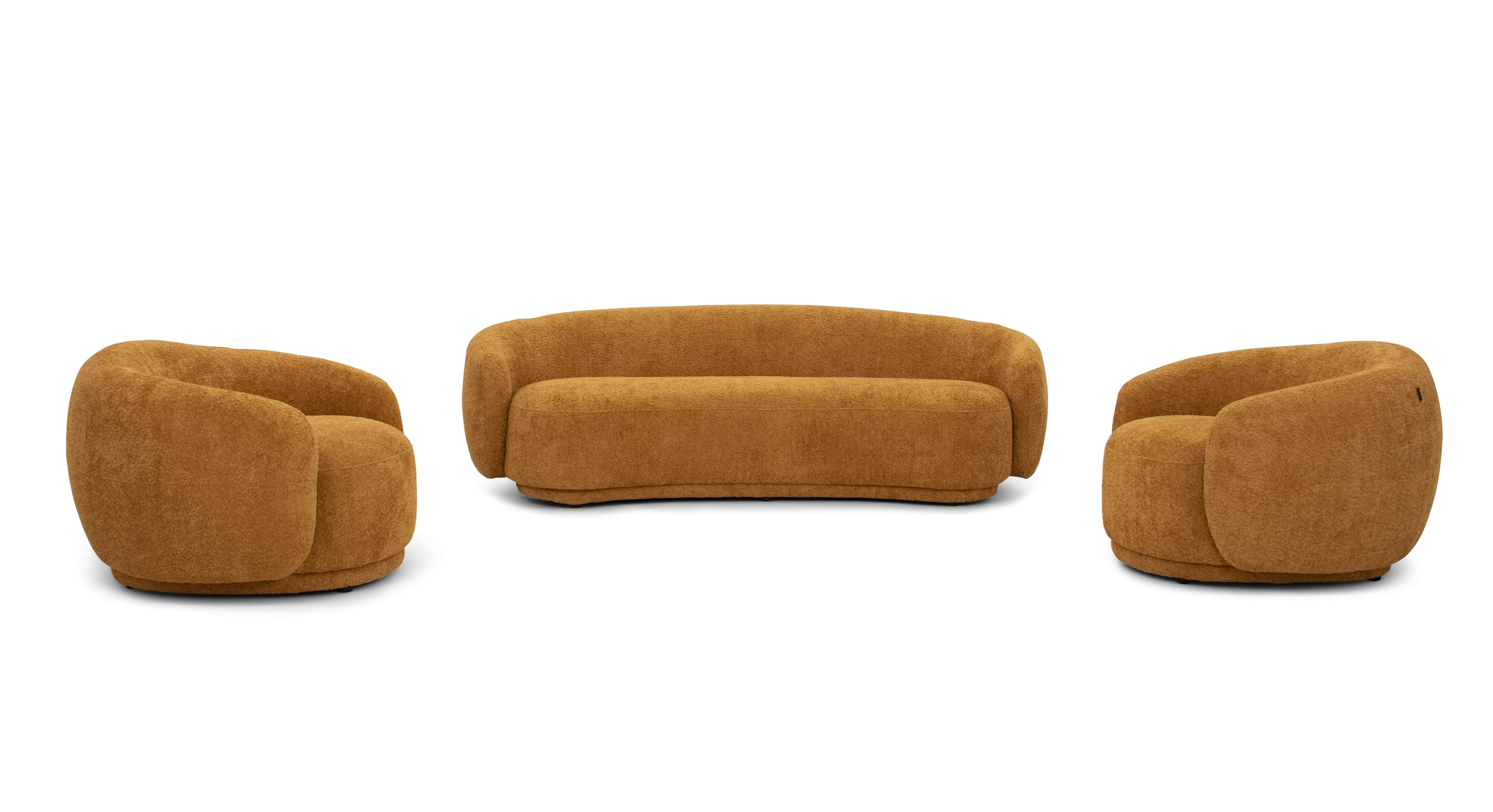 LA Furniture Andrew Modern Orange Fabric Sofa Set VGEV-B1830-SOFA-SET-ORG Contemporary Style by Vig Furnitrue Number 81458 Catch Home Goods