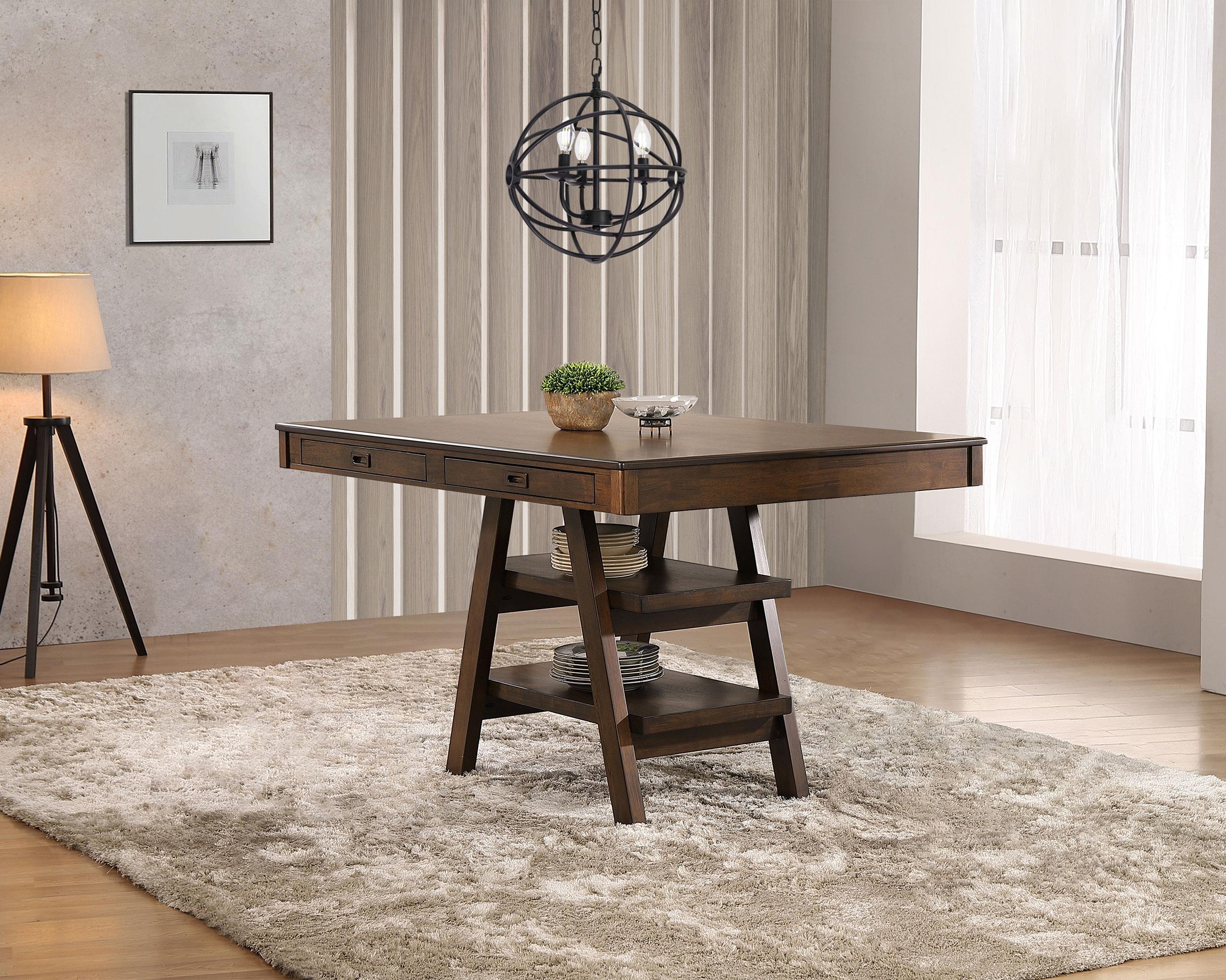 Coaster Dewey Transitional Counter Height Dining Table Model 115208