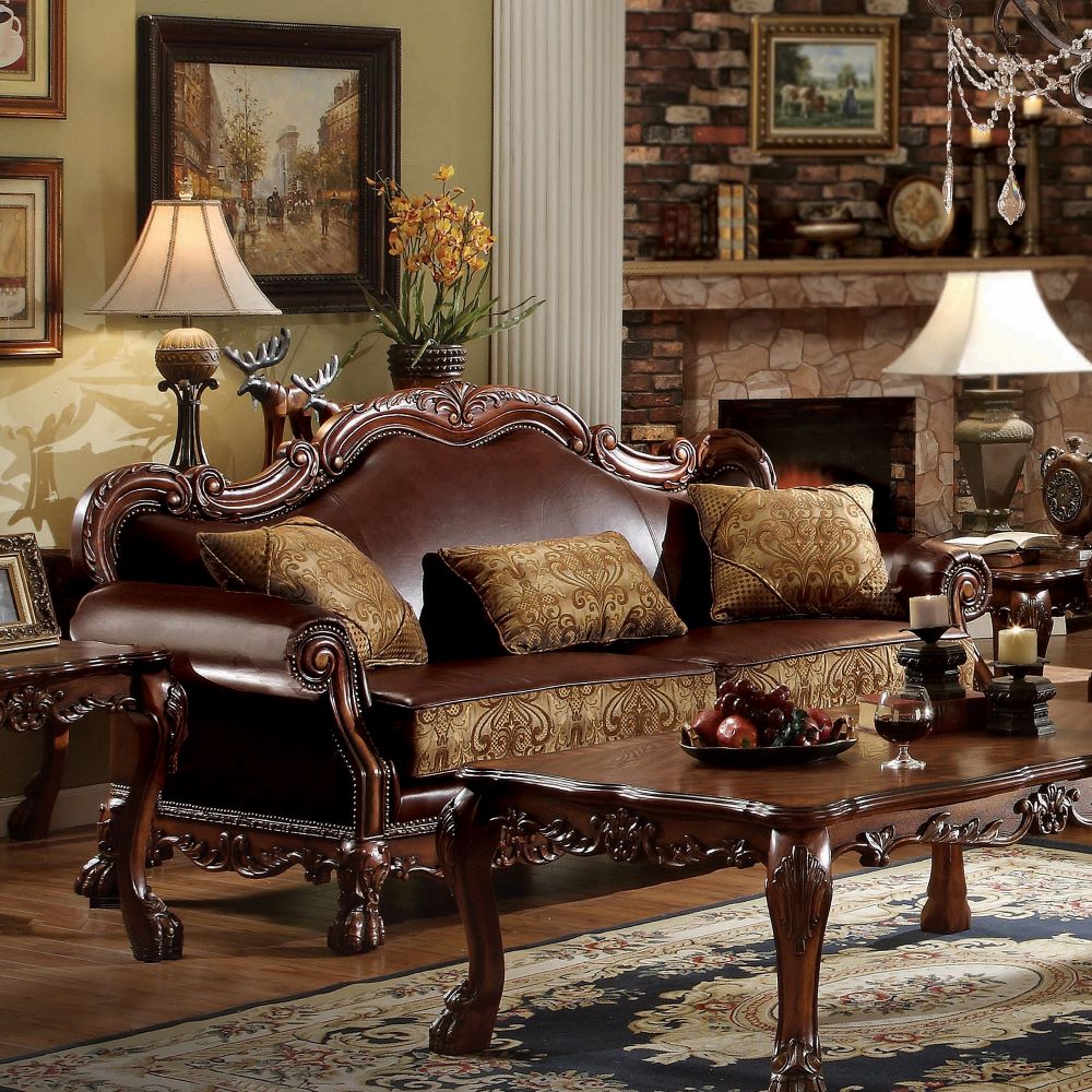Acme Dresden Sofa with 3 Pillows Model 15160