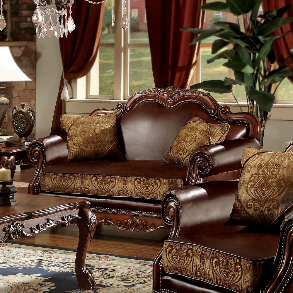 Acme Dresden Loveseat with 2 Pillows Model 15161