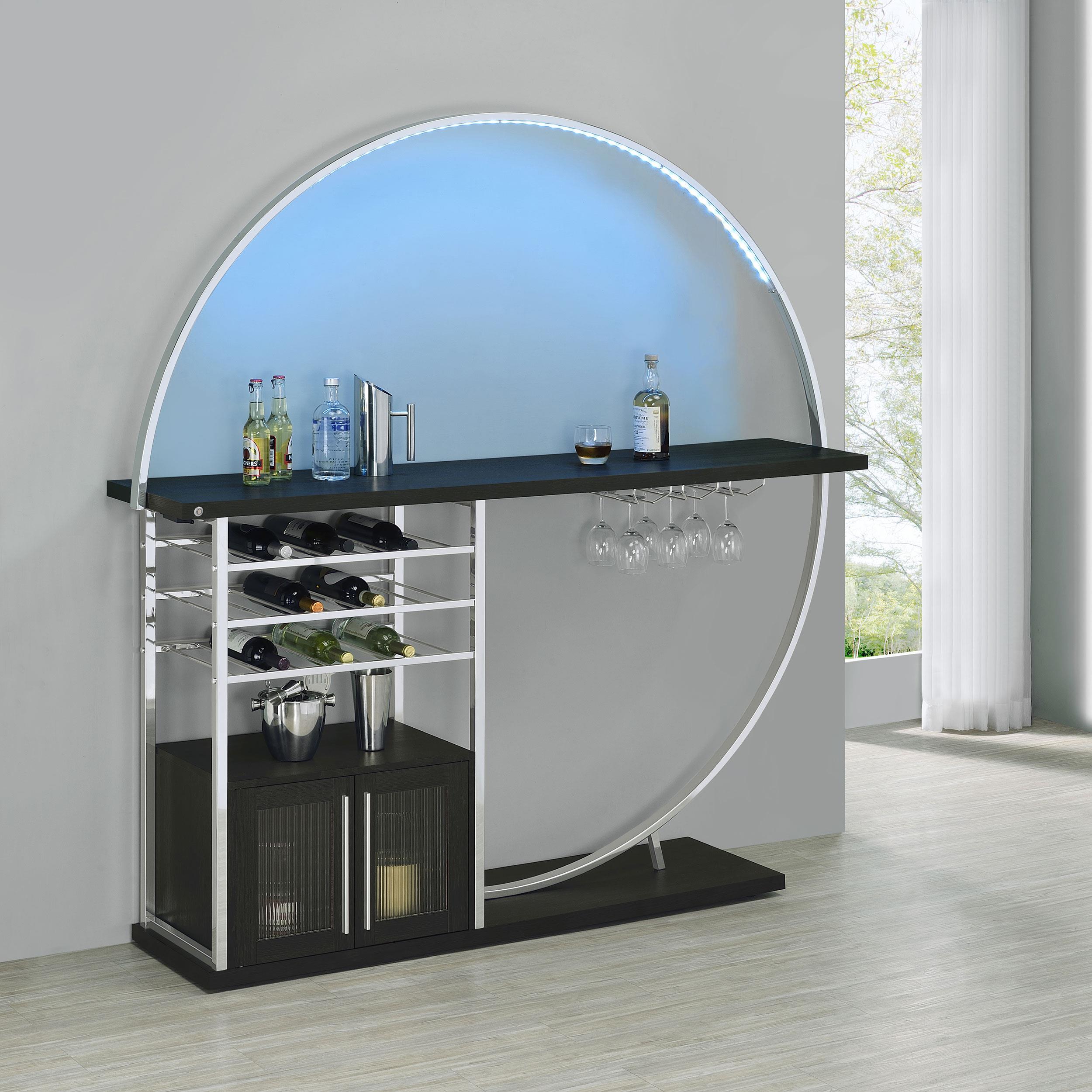 Coaster Risley Contemporary Dark Charcoal Wine Cabinet Model 182799