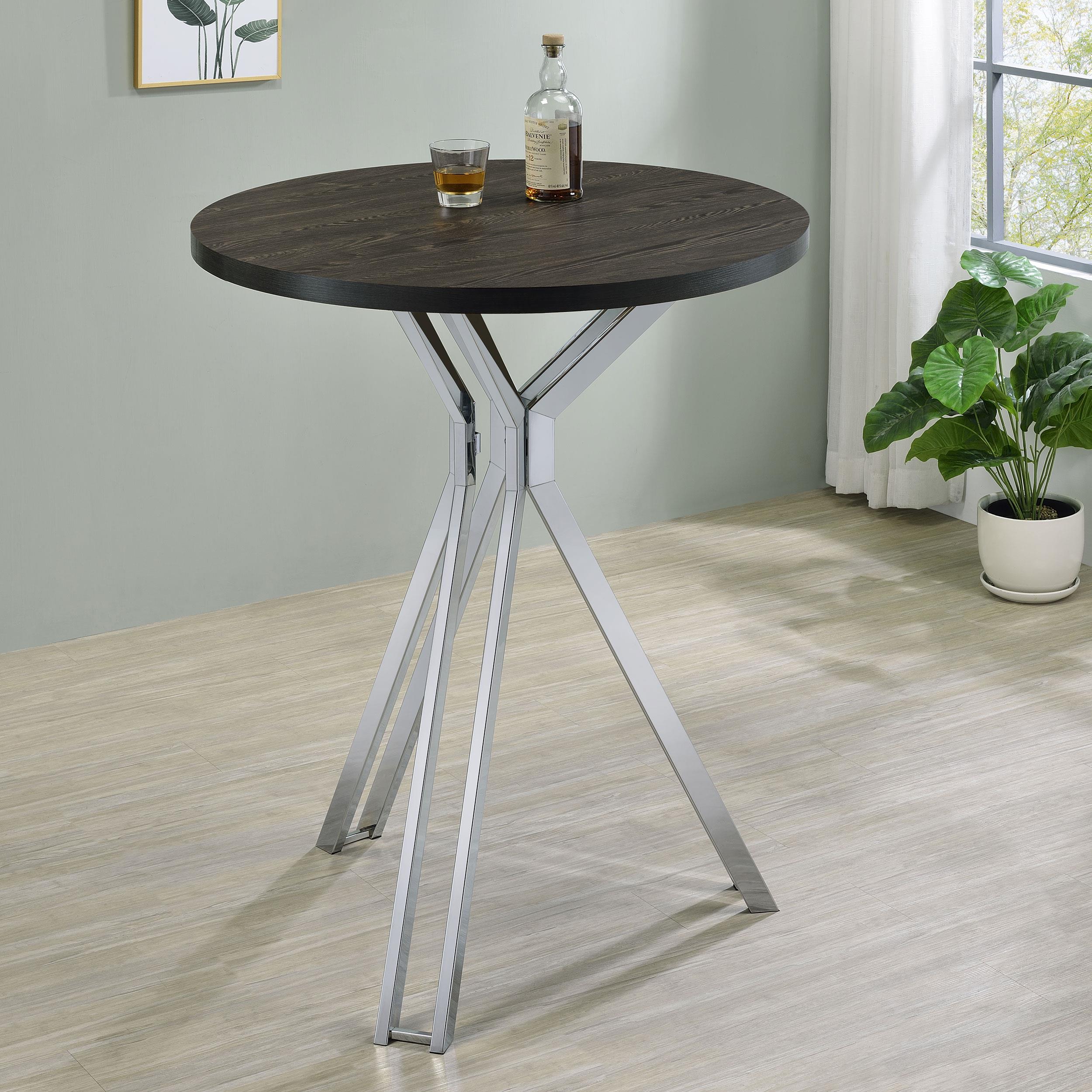 Coaster Edgerton Contemporary Dark Oak Bar Table Model 183131