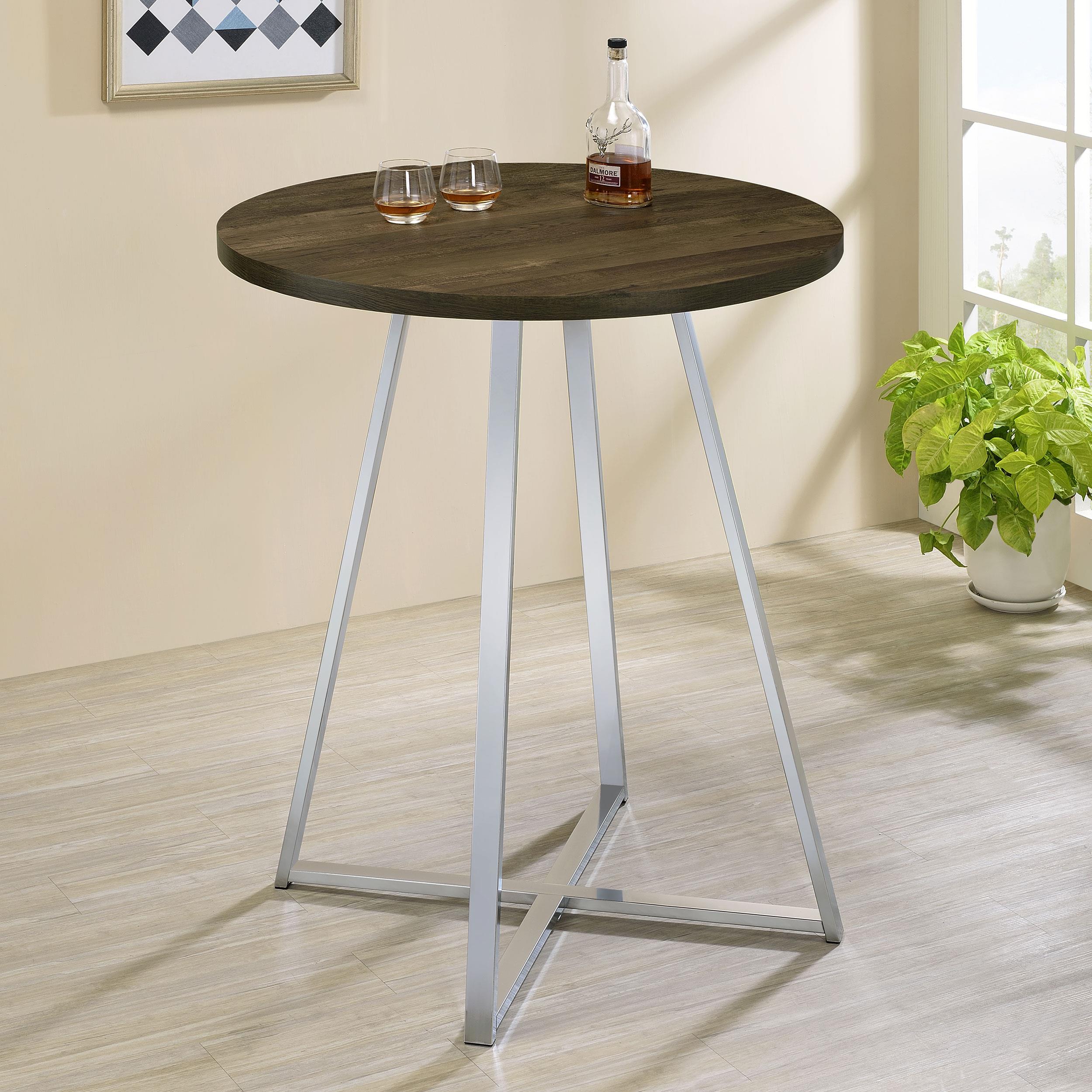 Coaster Burkhart Contemporary Brown Oak Bar Table Model 183516
