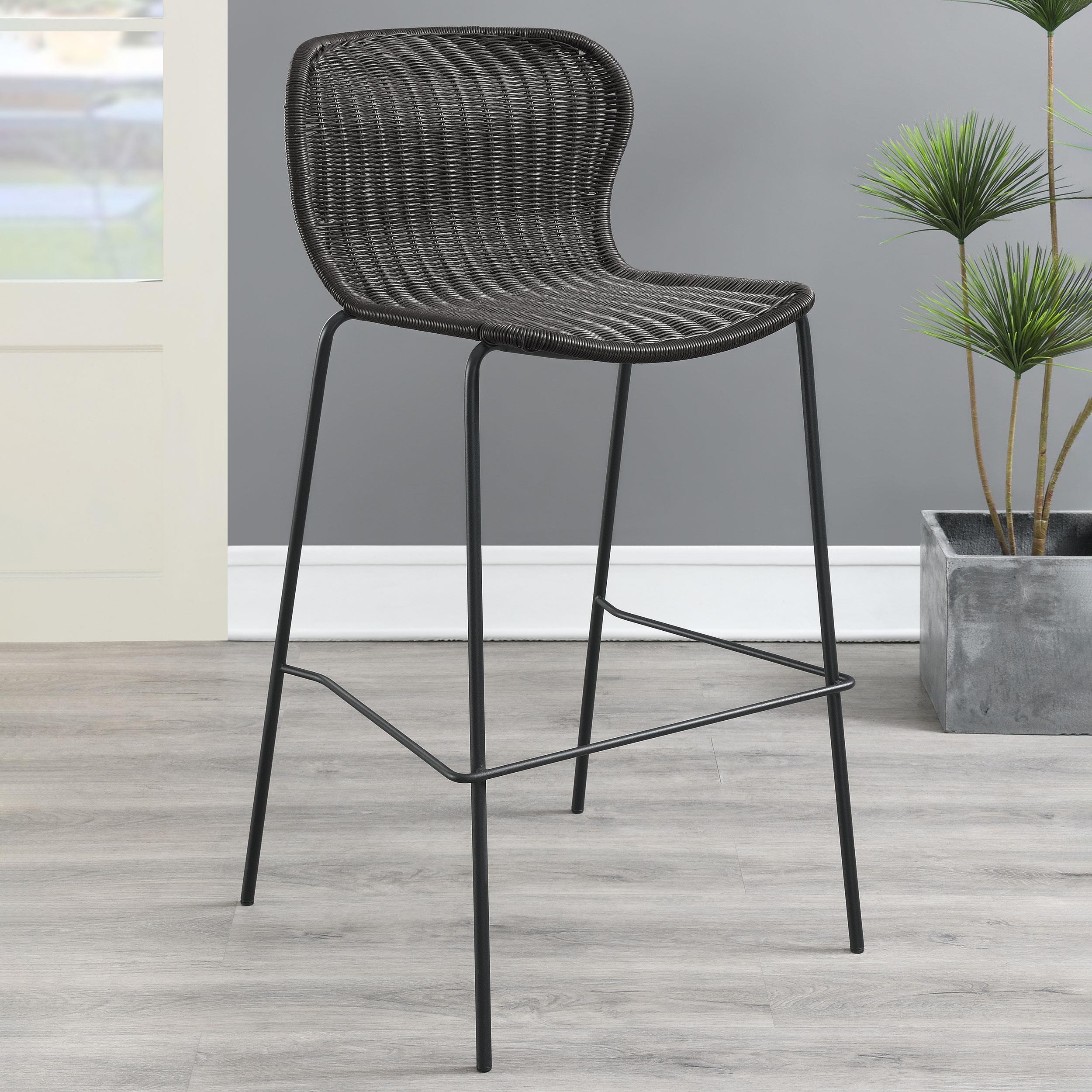 Coaster Mckinley Coastal Brown Bar Stool Model 192040