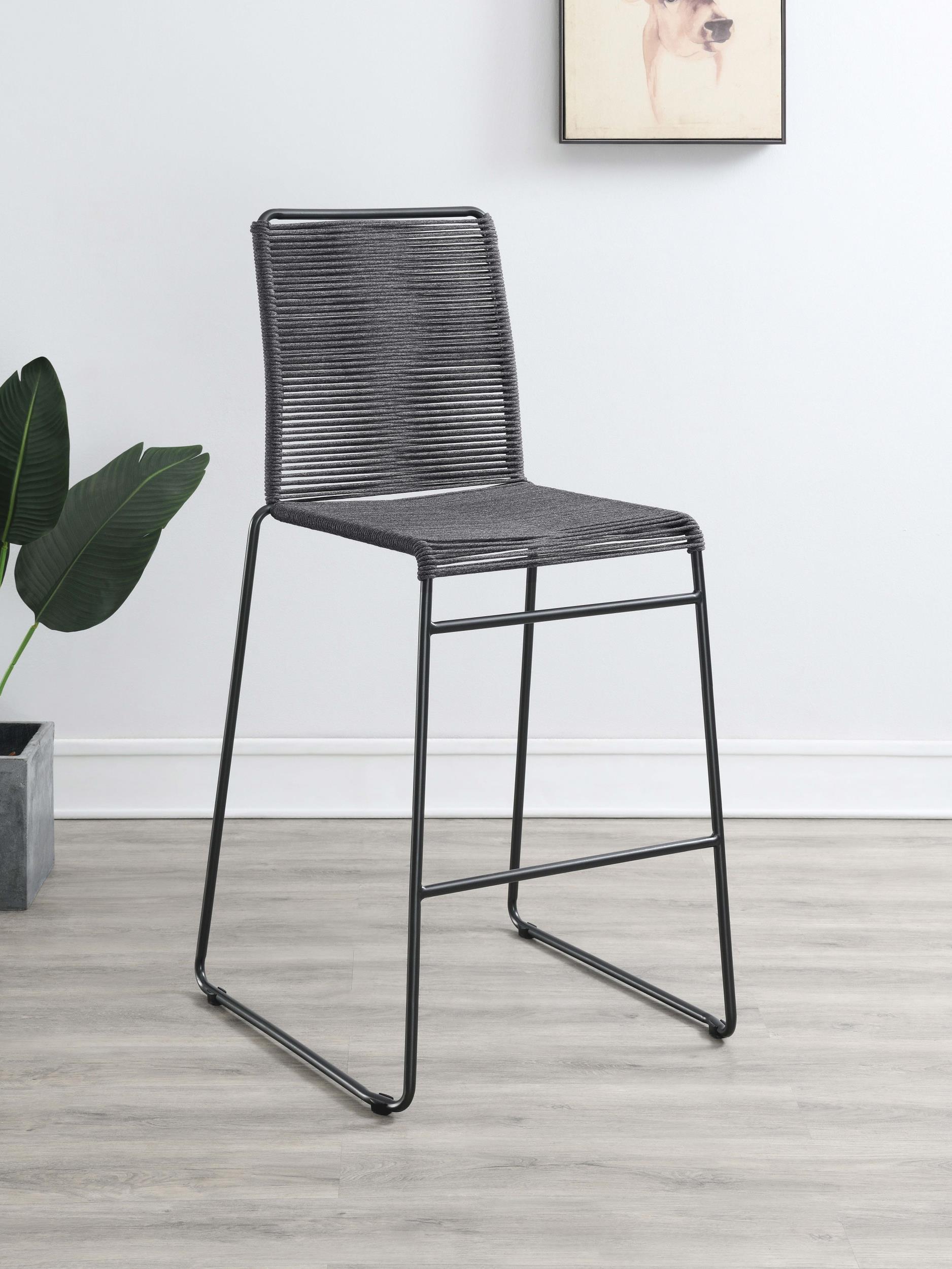 Coaster Jerome Coastal Charcoal Bar Stool Model 192064