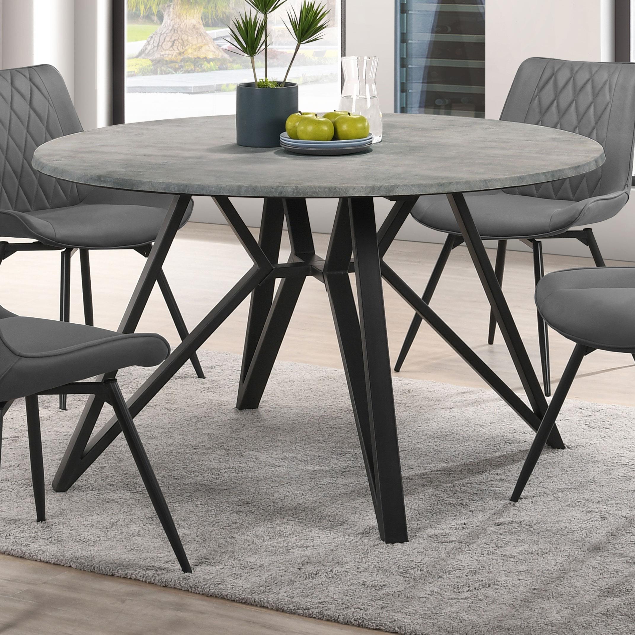 Coaster Neil Rustic Concrete Dining Table Model 193801