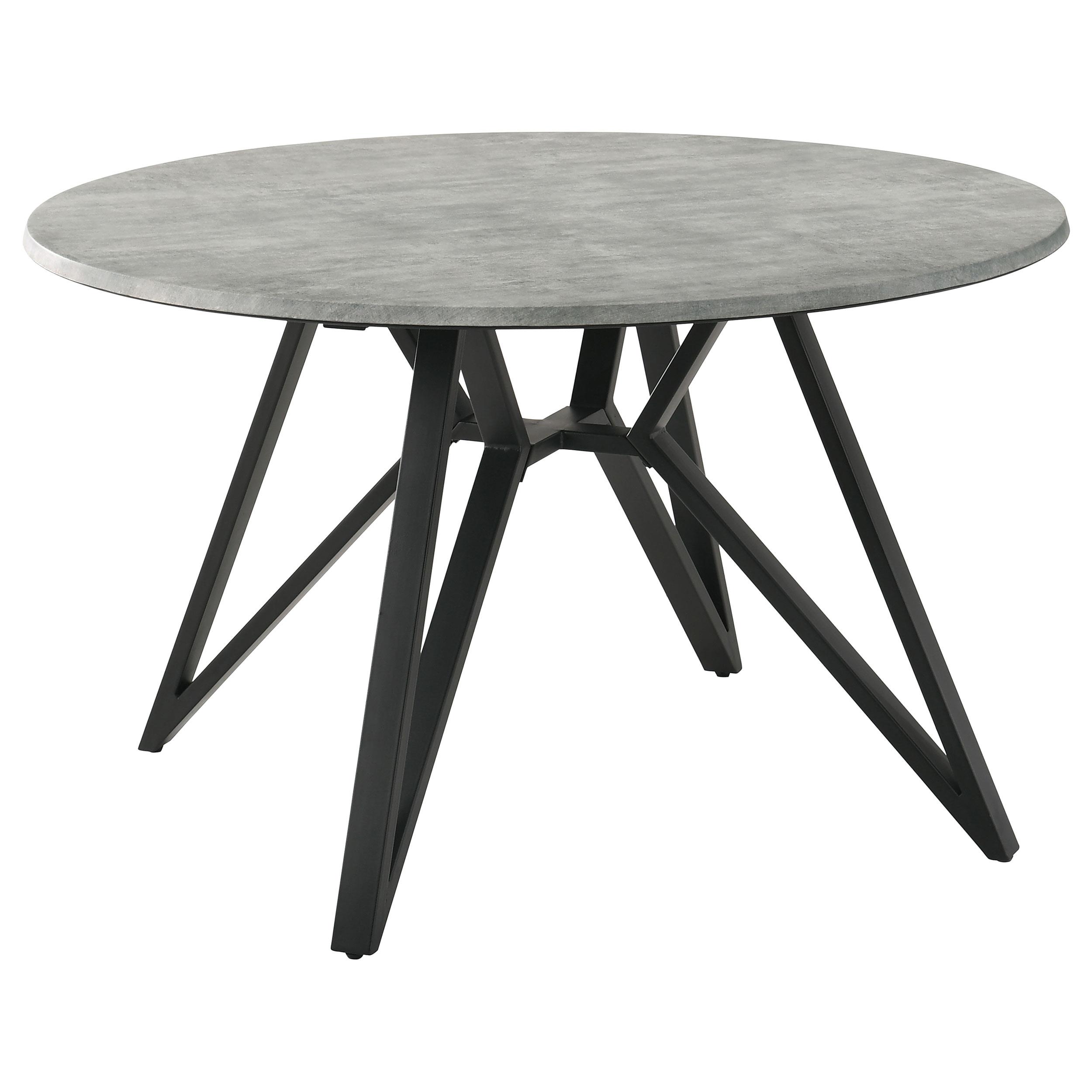 Coaster Neil Rustic Concrete Dining Table Model 193801