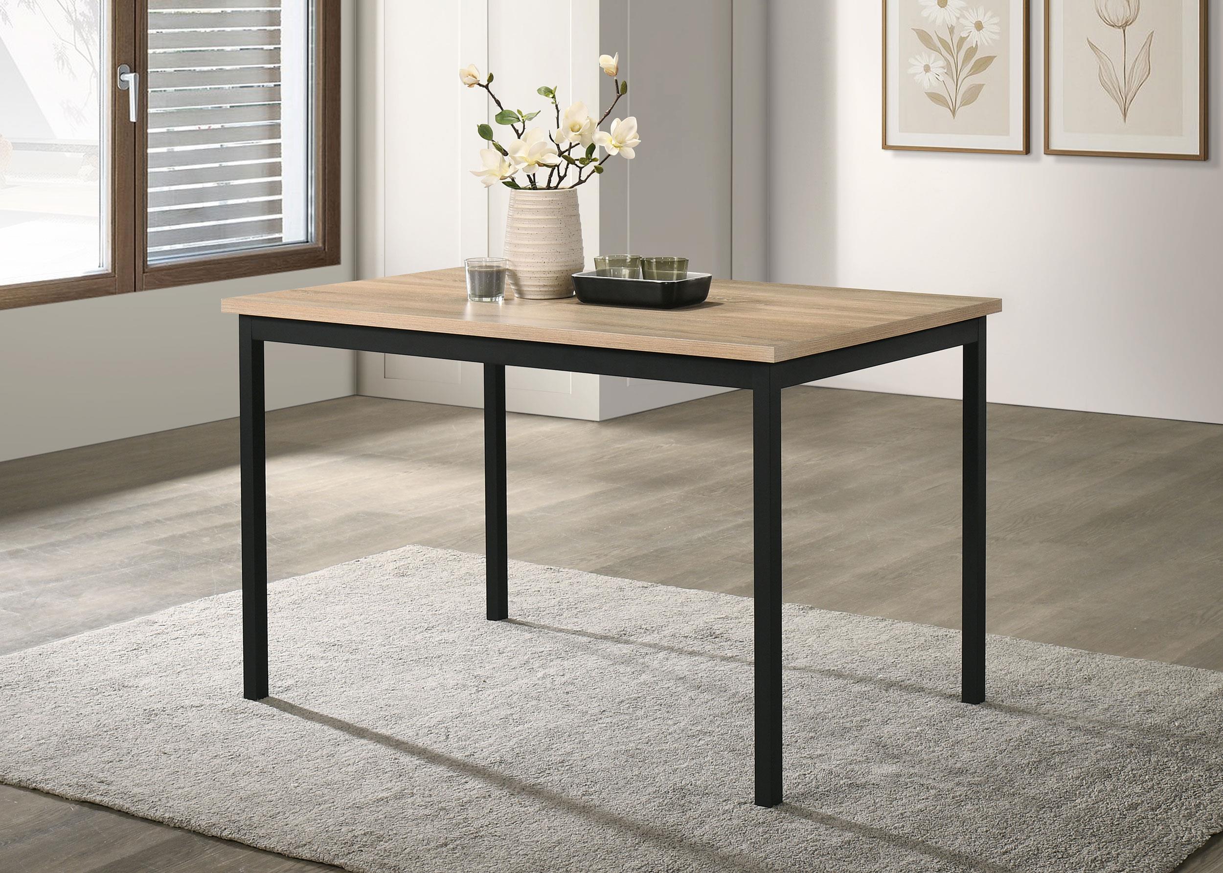 Coaster Garza Transitional Greige Oak Dining Table Model 193981