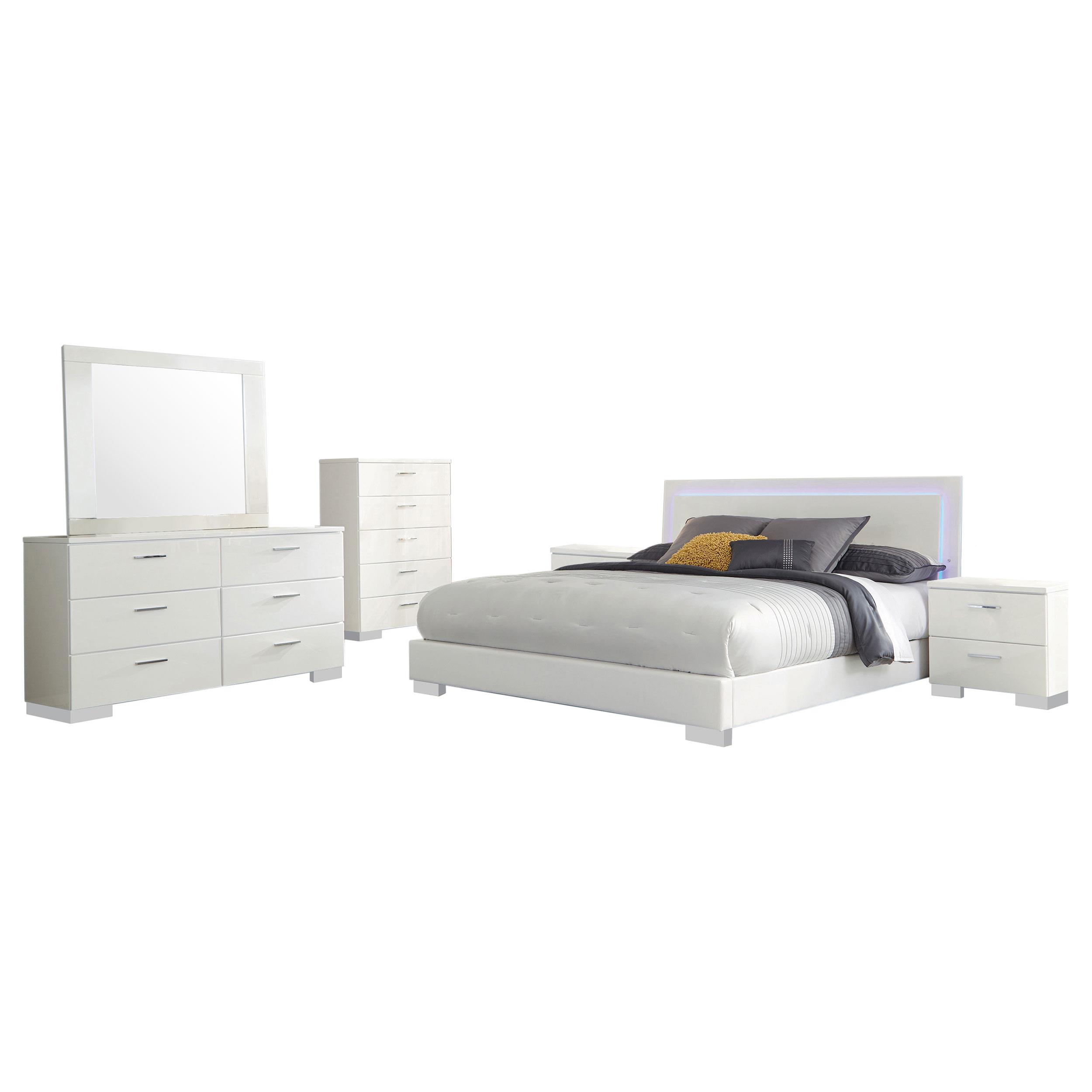 Coaster Felicity Contemporary California King Bed Model 203500Kw-S6