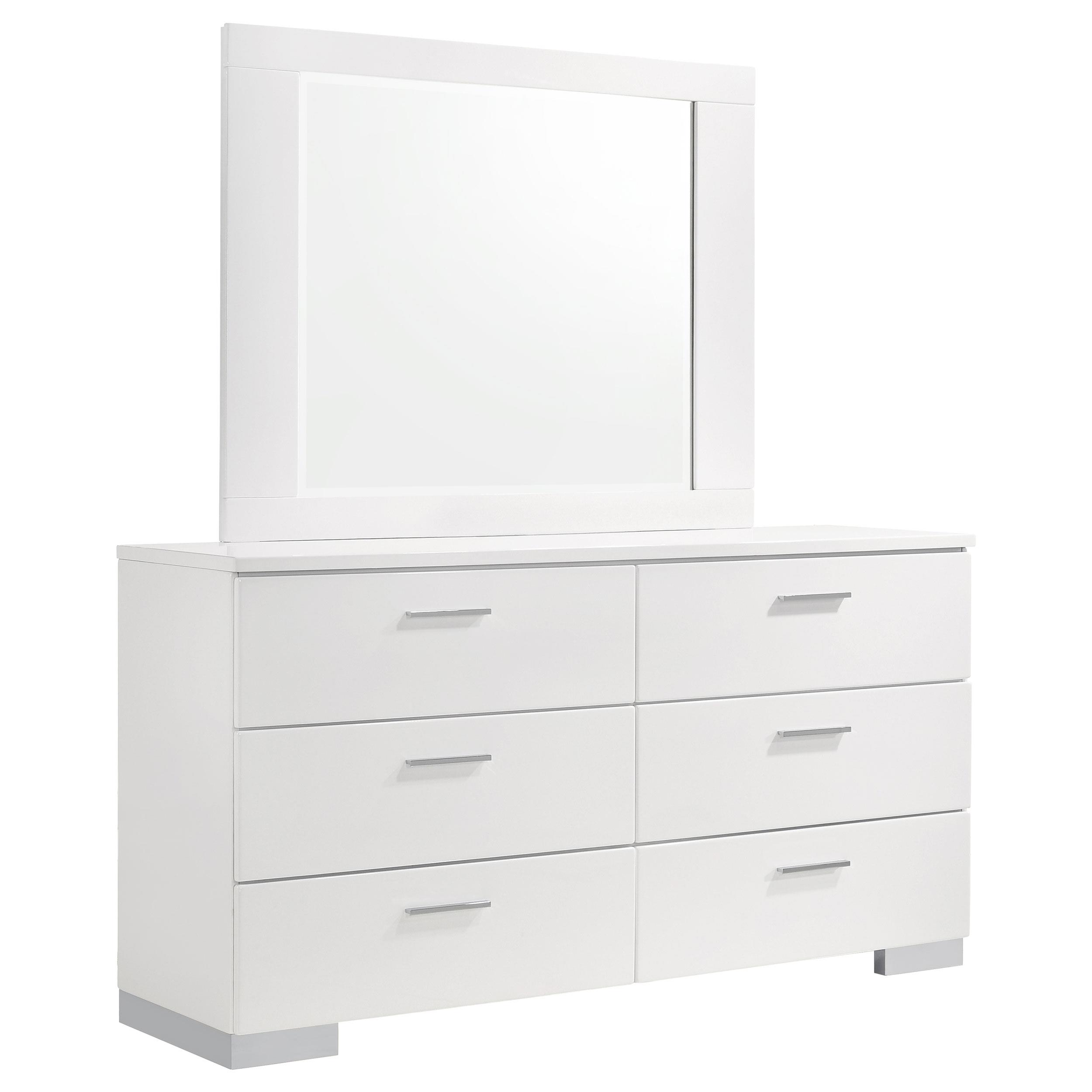 Coaster Felicity Contemporary Dresser With Mirror Model 203503M