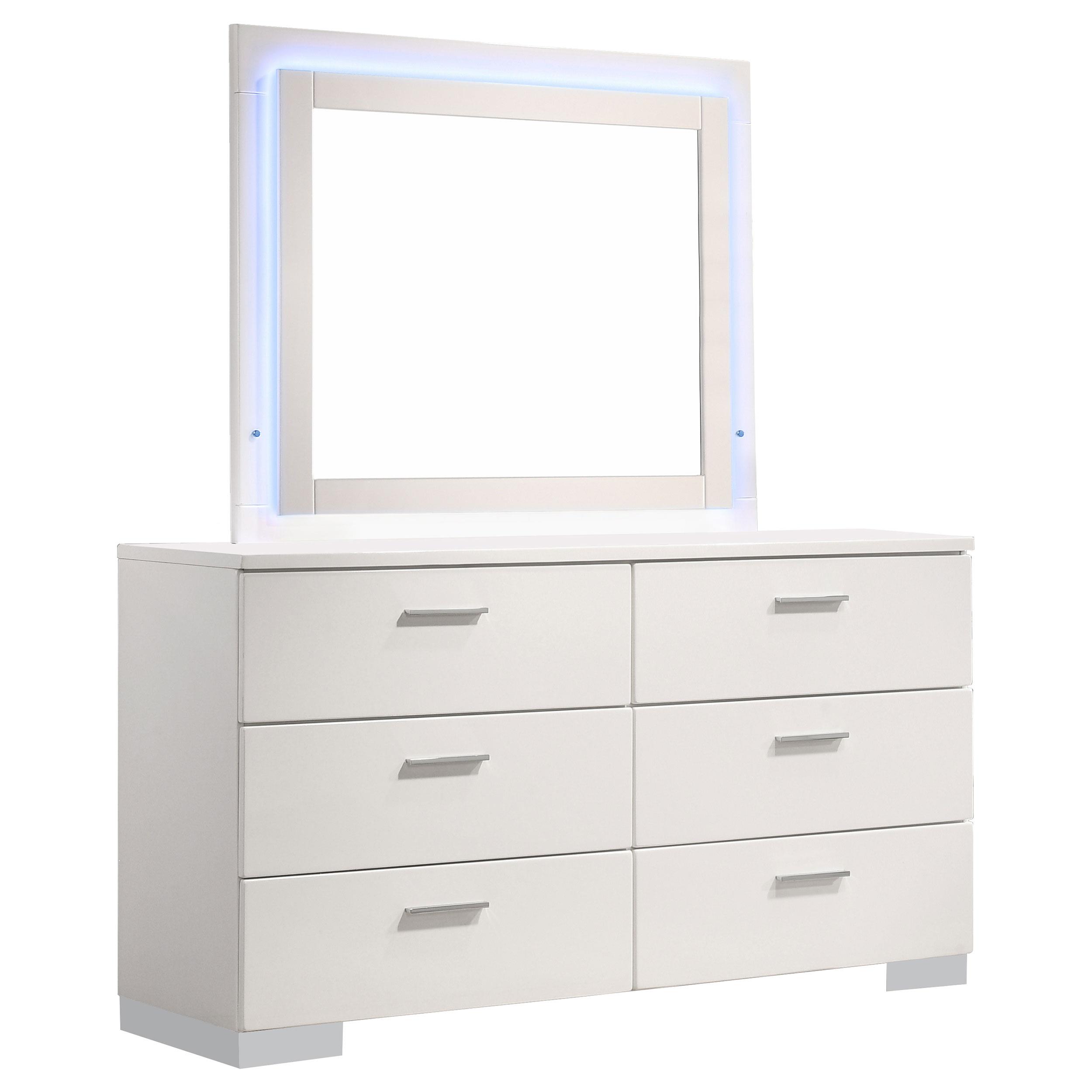 Coaster Felicity Contemporary Dresser With Mirror Model 203503Ml