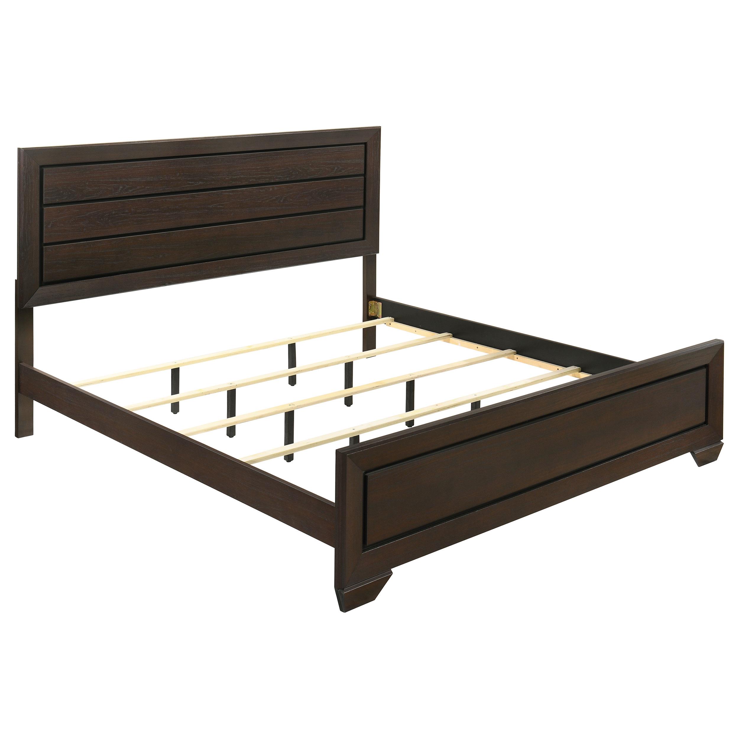 Coaster Kauffman Transitional Dark Cocoa Eastern King Bed Model 204391Ke