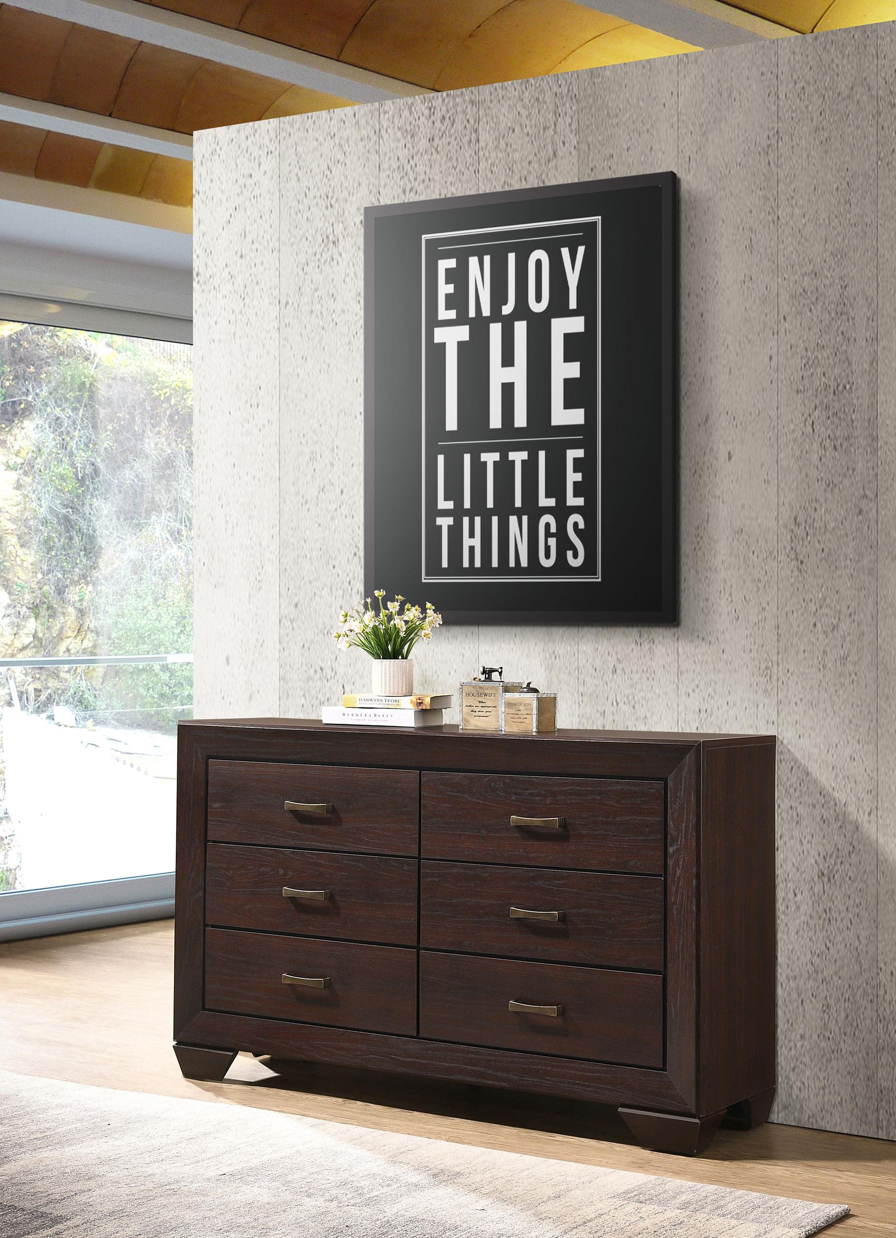 Coaster Kauffman Transitional Dark Cocoa Dresser Model 204393