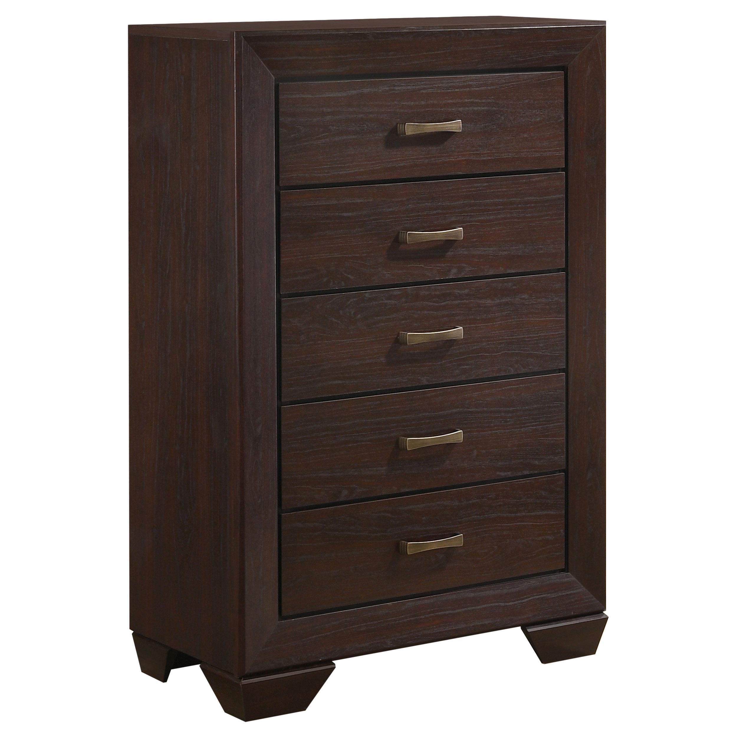 Coaster Kauffman Transitional Dark Cocoa Chest Model 204395